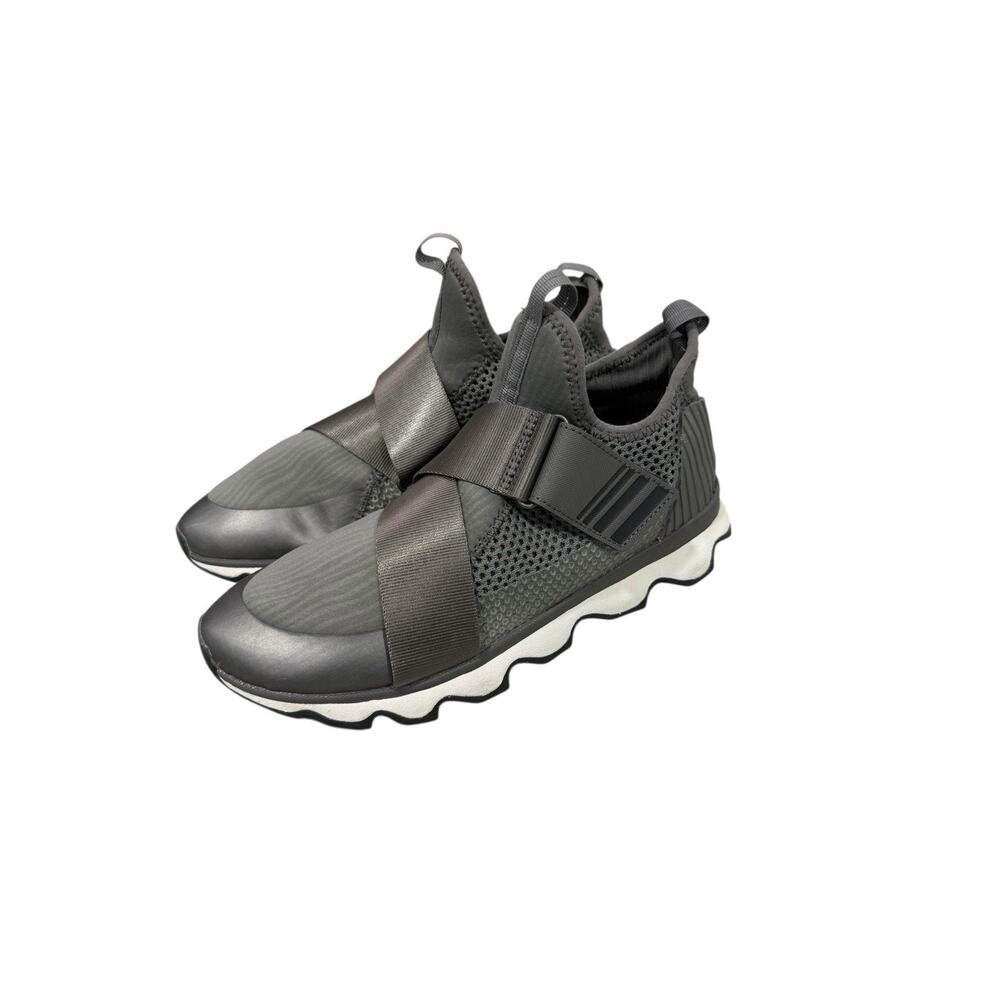 Sorel Womens Kinetic Sneakers Impact Strap Dark Gray Streetwear Comfort Size 9